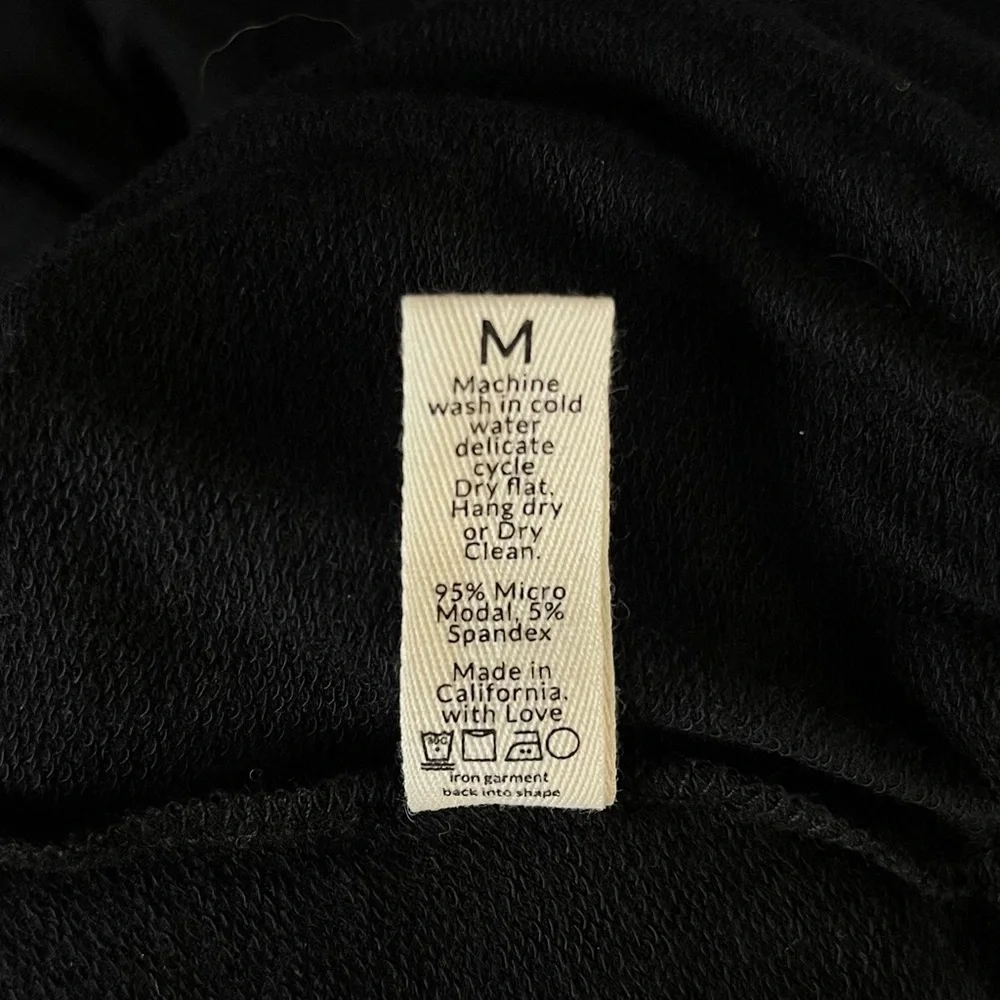 LVHR Sabina Romper in Black Size Medium Super Soft Micro Modal with Pockets
